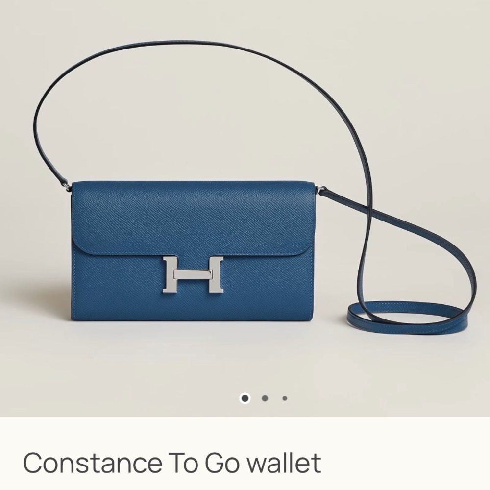 Constance To Go Wallet Bleu Tie (Brand New)
